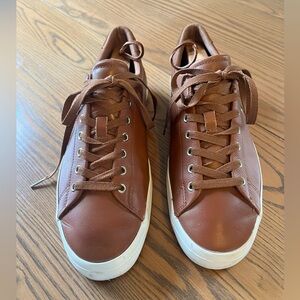 Polo by Ralph Lauren Brown Sneakers Leather Low-Top